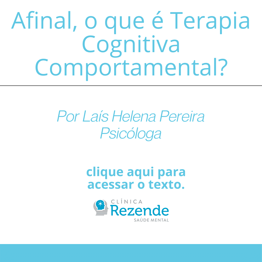 O que é Terapia Cognitiva Comportamental?